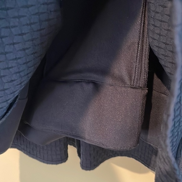 JULIA JORDAN TEXTURED OPEN BACK FIT & FLARE MIDI DRESS NAVY BLUE SIZE 12 - Picture 6 of 11